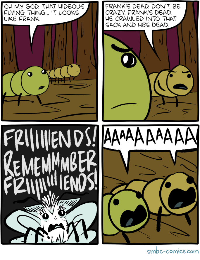 I read a lot of Perry Bible Fellowship, desperately afraid that somewhere I'd amnesia-stolen this script.