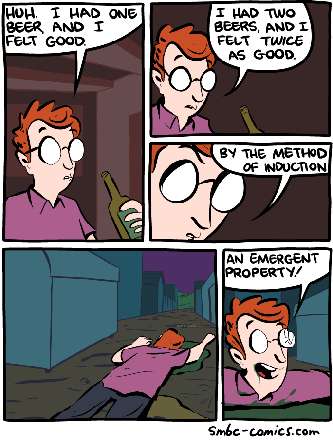 Today's SMBC featuring backgrounds that were actually drawn with some care. Wow!