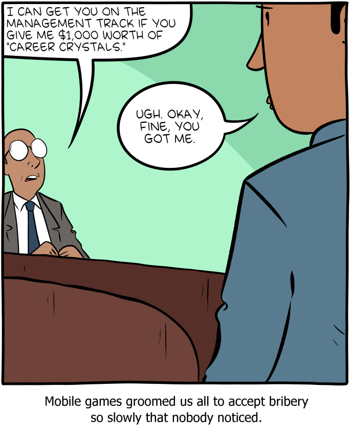 If you share this comic, you will receive 10 SMBC coins immediately in your mind.