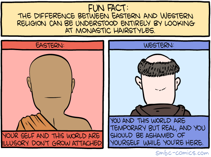 Anyone caught complaining about today's comic's accuracy will be compelled to wear a tonsure.