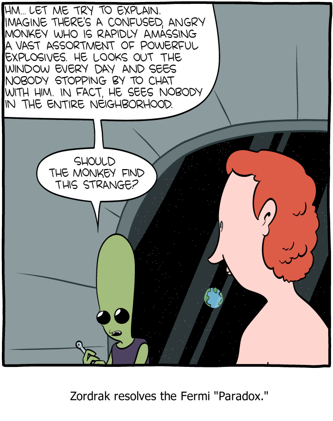 The Drake Equation should really include a factor for how awful we are.
