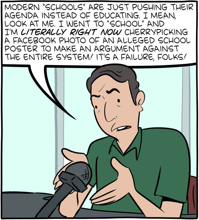 I have this idea for a talk radio show that just repeats, 24 hours a day, 'the rate of occurrence is almost always more important than the existence of an occurrence.'