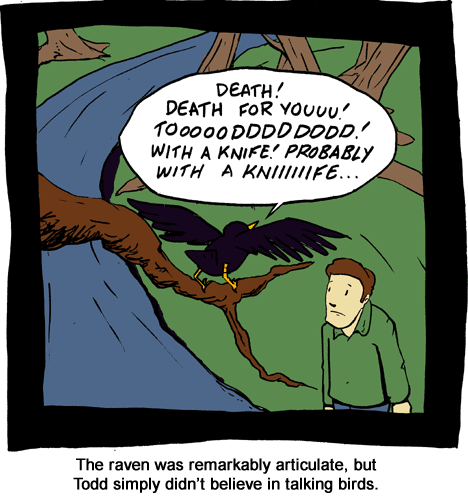 The raven went on to give approximate error bars for his prediction.